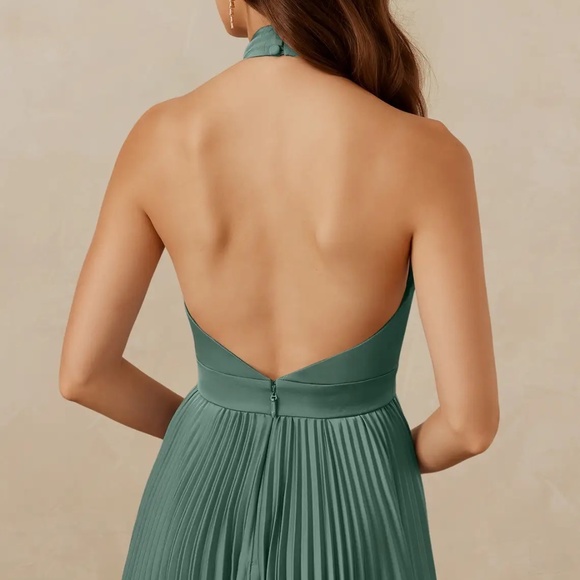 NEW Azazie Christian Siriano Bridal for Azazie 1007 Eucalyptus Dress Size 4 - Picture 3 of 6